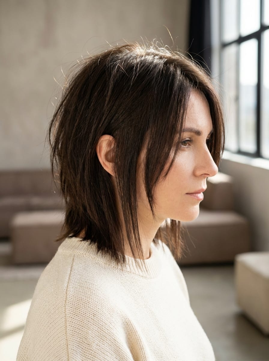 Bixie für glatte Haare - Frisur für glatte Haare